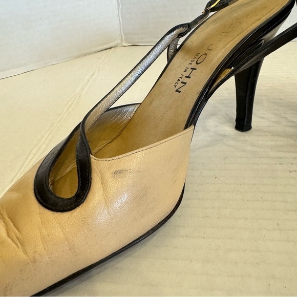 Vintage St. John Slingback Pointed Toe Pumps Shoes SZ 7.5 - Picture 9 of 16